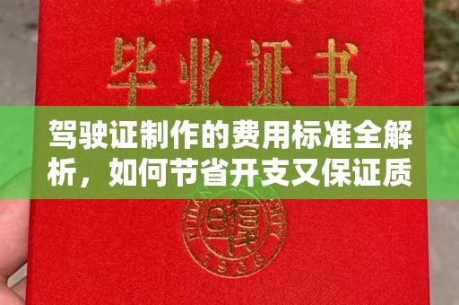 富里驾驶证制作的费用标准全解析，如何节省开支又保证质量？