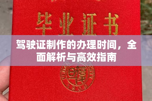 富里驾驶证制作的办理时间，全面解析与高效指南